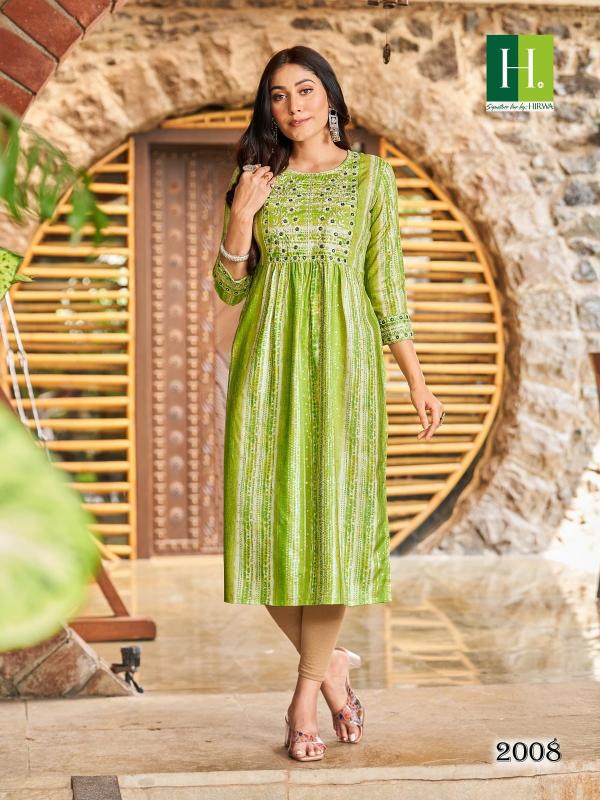 Hirwa Shibori Vol 2 Rayon Exclusive Designer Kurti Collection